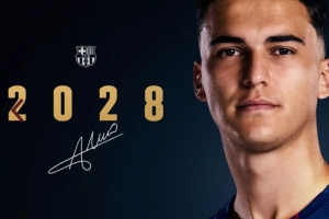 官方：巴萨续约B队队长科尔特斯至2028年，，，，，并有续约1年选择权_24直播网