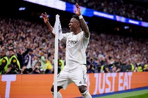 维尼修斯在欧冠镌汰赛加入28粒进球，，，，在其首秀以来同期领跑所有人_24直播网