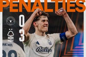 简直“速通”！点球大战敌手三罚两中柱一踢飞，，，，，森林晋级欧联8强_24直播网