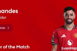 破门+造乌龙，，，，，，英超官方：B费中选曼联2-2伯恩茅斯全场最佳球员_24直播网