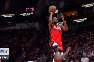 空气犯规？？？KD压哨打铁走人 裁判突然响哨吹犯规 给了火箭两罚！_24直播网