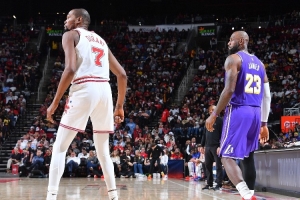 乔·约翰逊：KD打得太累了 詹姆斯可不想像他那样 詹只想辅助东里_24直播网