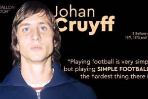 金球奖官方思念克鲁伊夫：10年前的今天足坛失去最伟大的远见者_24直播网