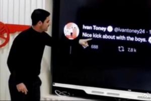 ?南安普顿官方模拟此前伊万·托尼讥笑阿森纳的推文_24直播网