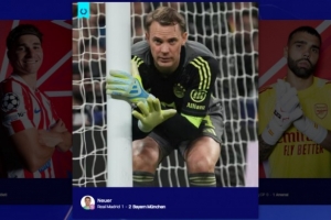 击败拉亚、小蜘蛛、K77！官方：诺伊尔中选本周欧冠最佳球员_24直播网