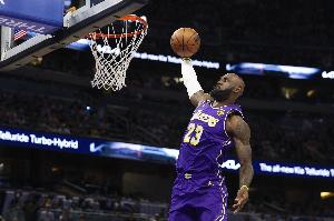 灰尘落定！詹姆斯出战湖人39胜21负 胜率65%高于缺阵时的14胜8负_24直播网