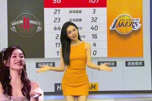 湖人拿下火箭，，，，，，给美娜乐坏了，，，，，，在演播室开心地跳起舞来！?_24直播网